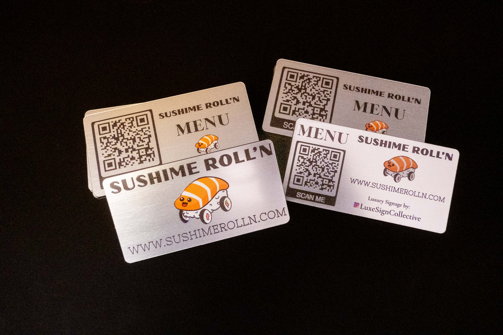 Custom QR Menu Table Sign