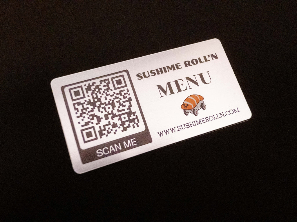 Custom QR Menu Table Sign