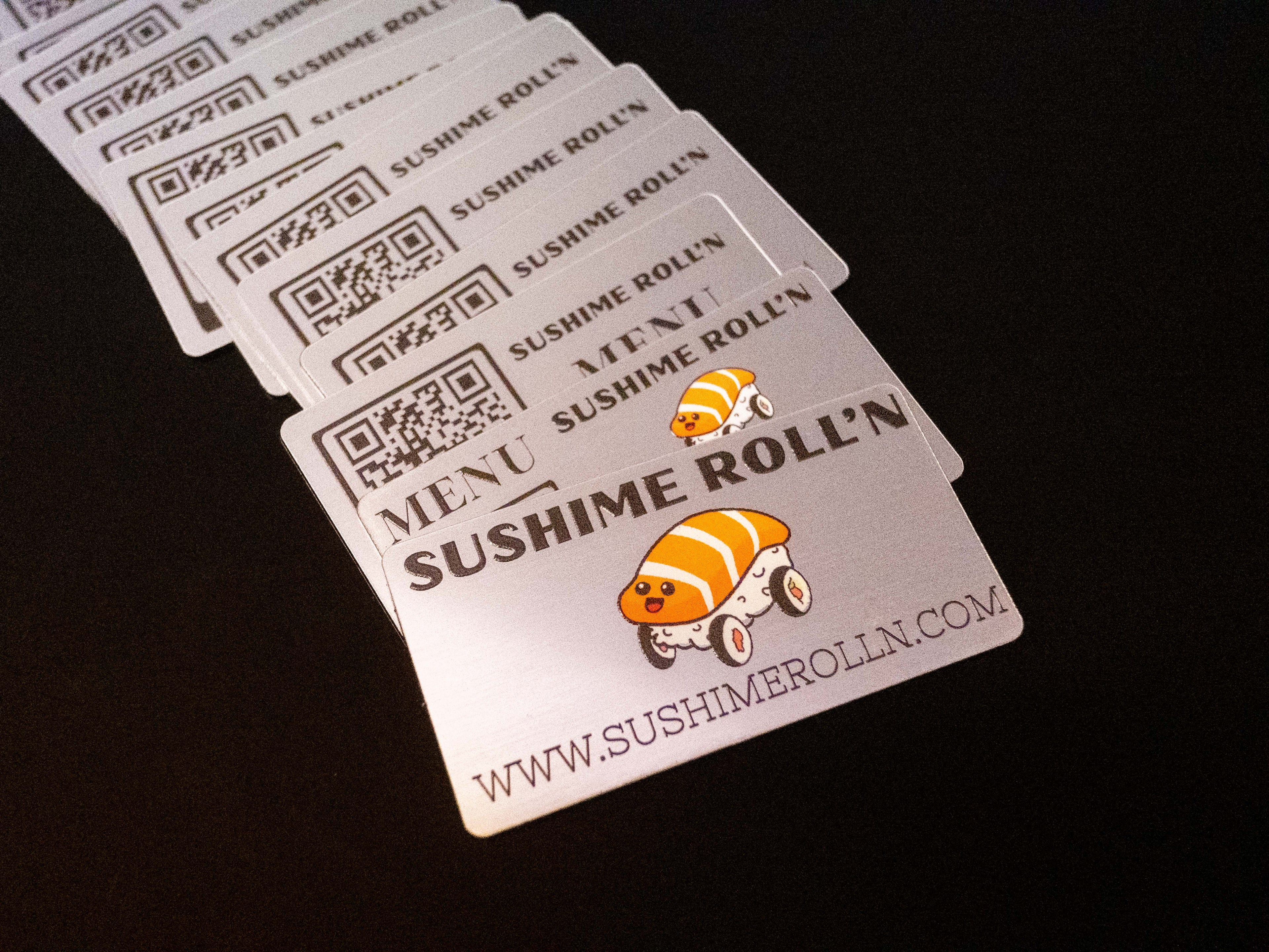 Custom QR Menu Table Sign