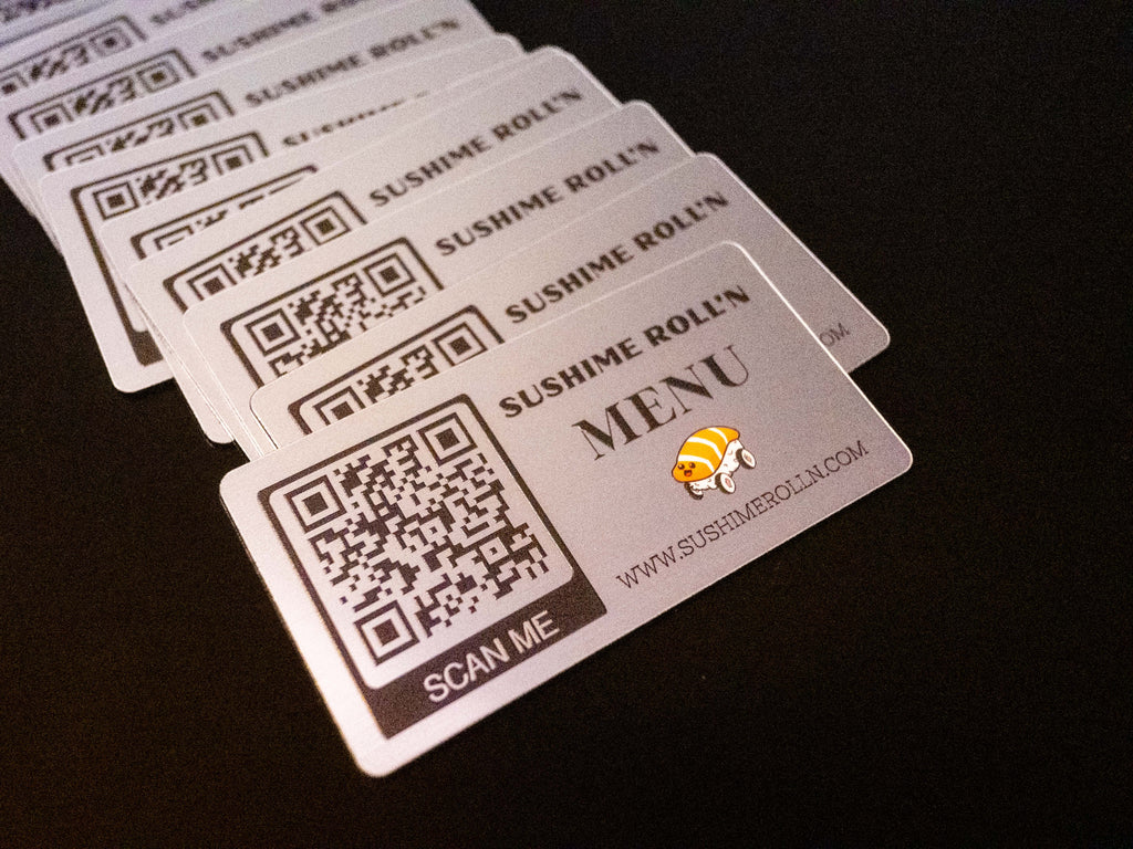 Custom QR Menu Table Sign
