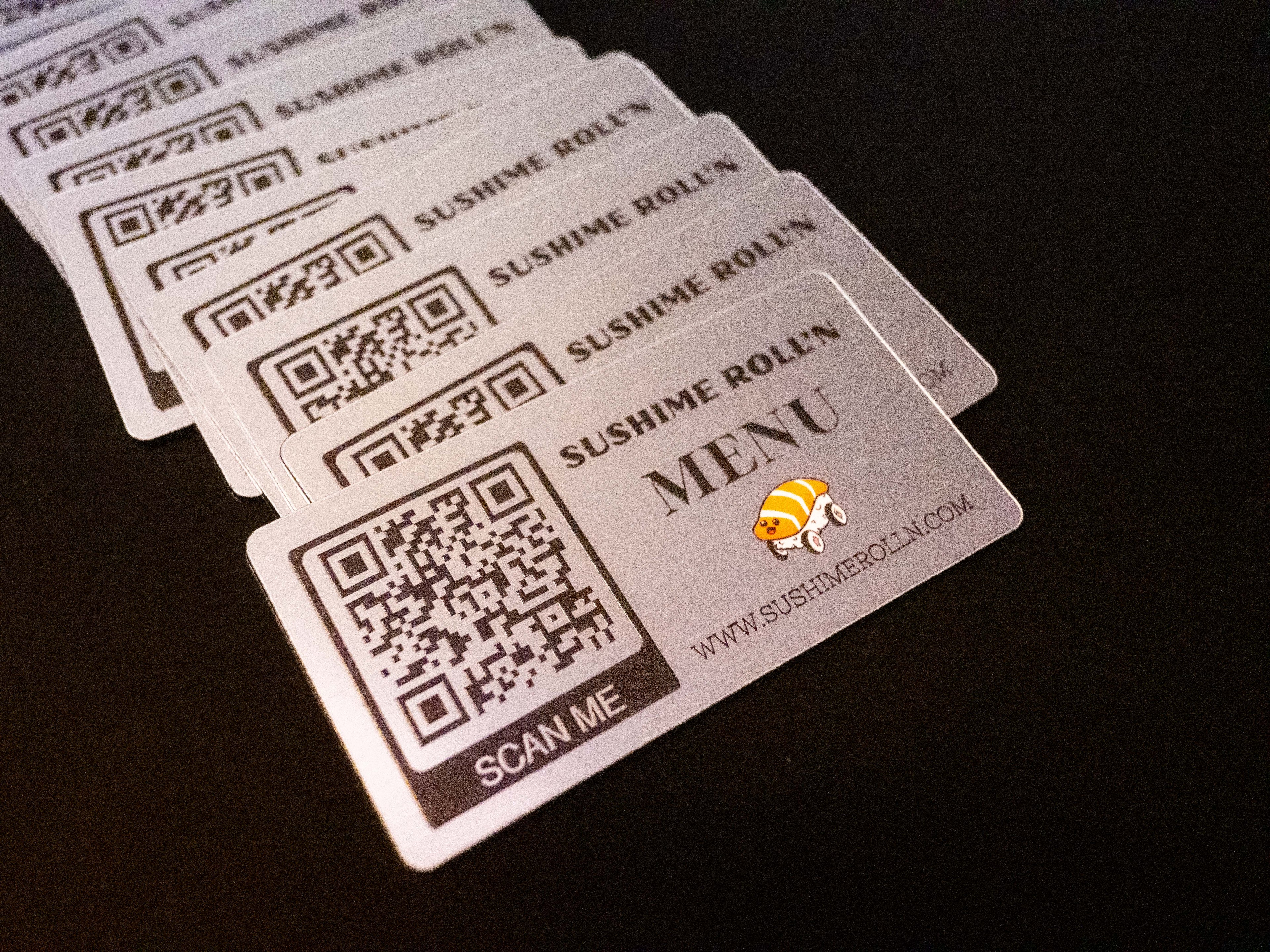 Custom QR Menu Table Sign