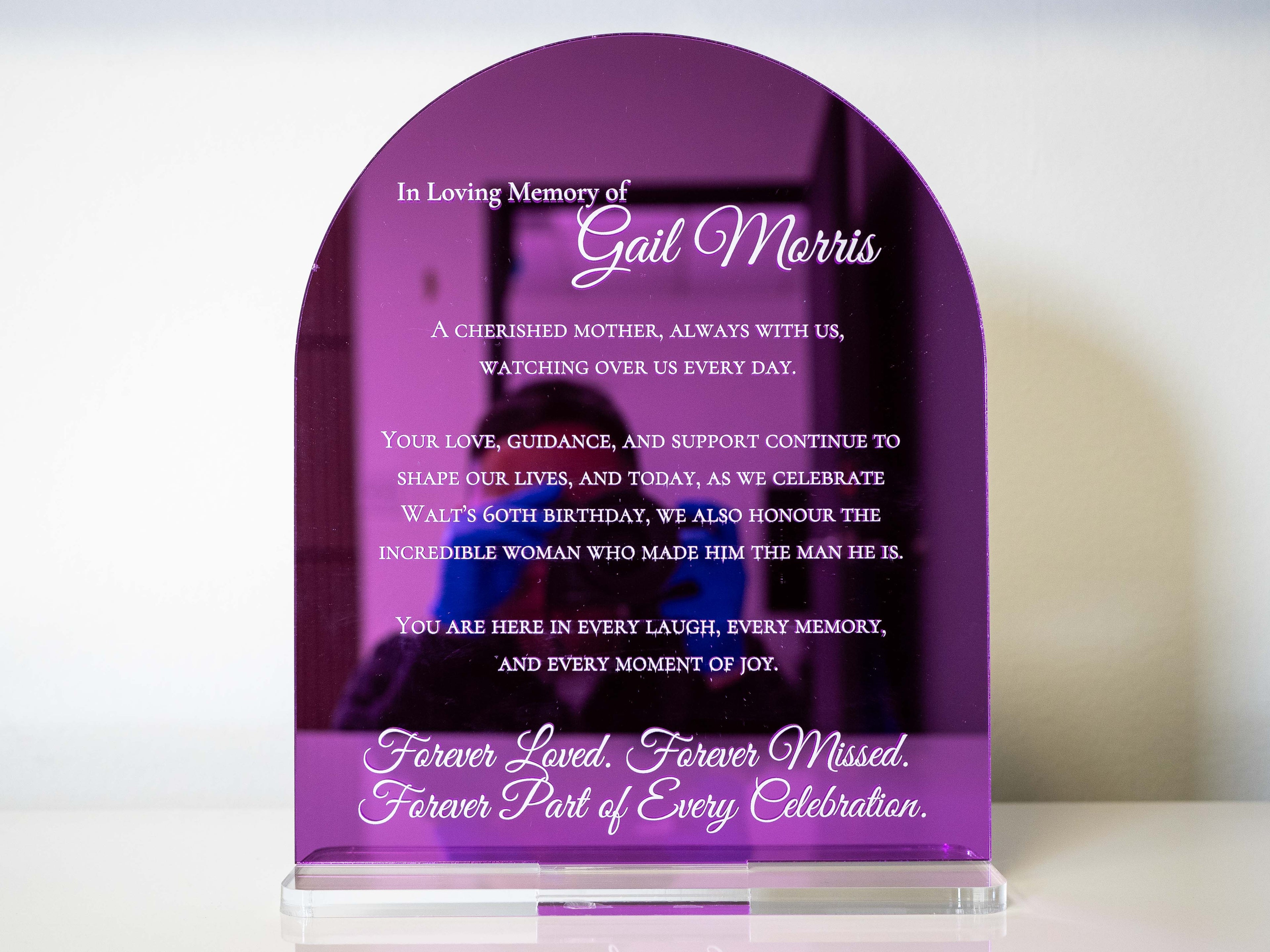 Custom UV Printed Acrylic Drink Menu Sign