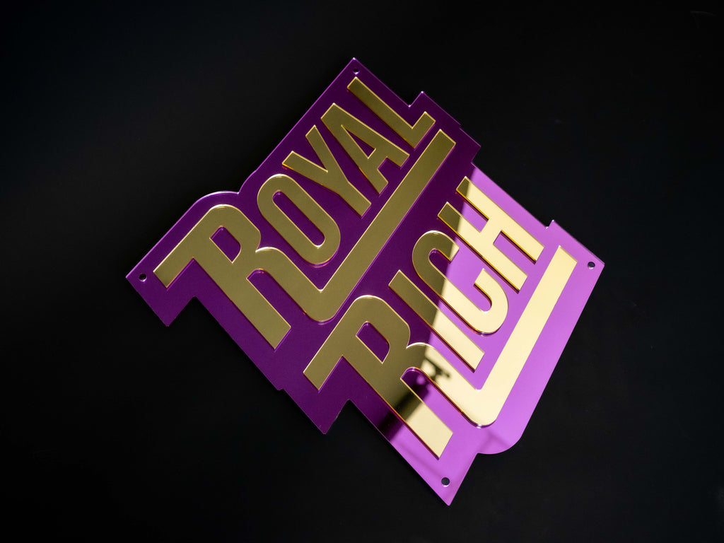 Custom Two-Tone Acrylic Sign | Names, Phrases & Logos