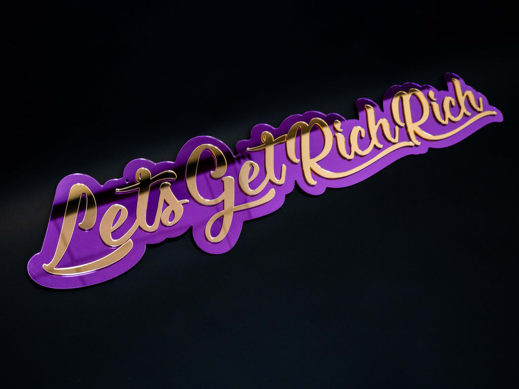 Custom Two-Tone Acrylic Sign | Names, Phrases & Logos