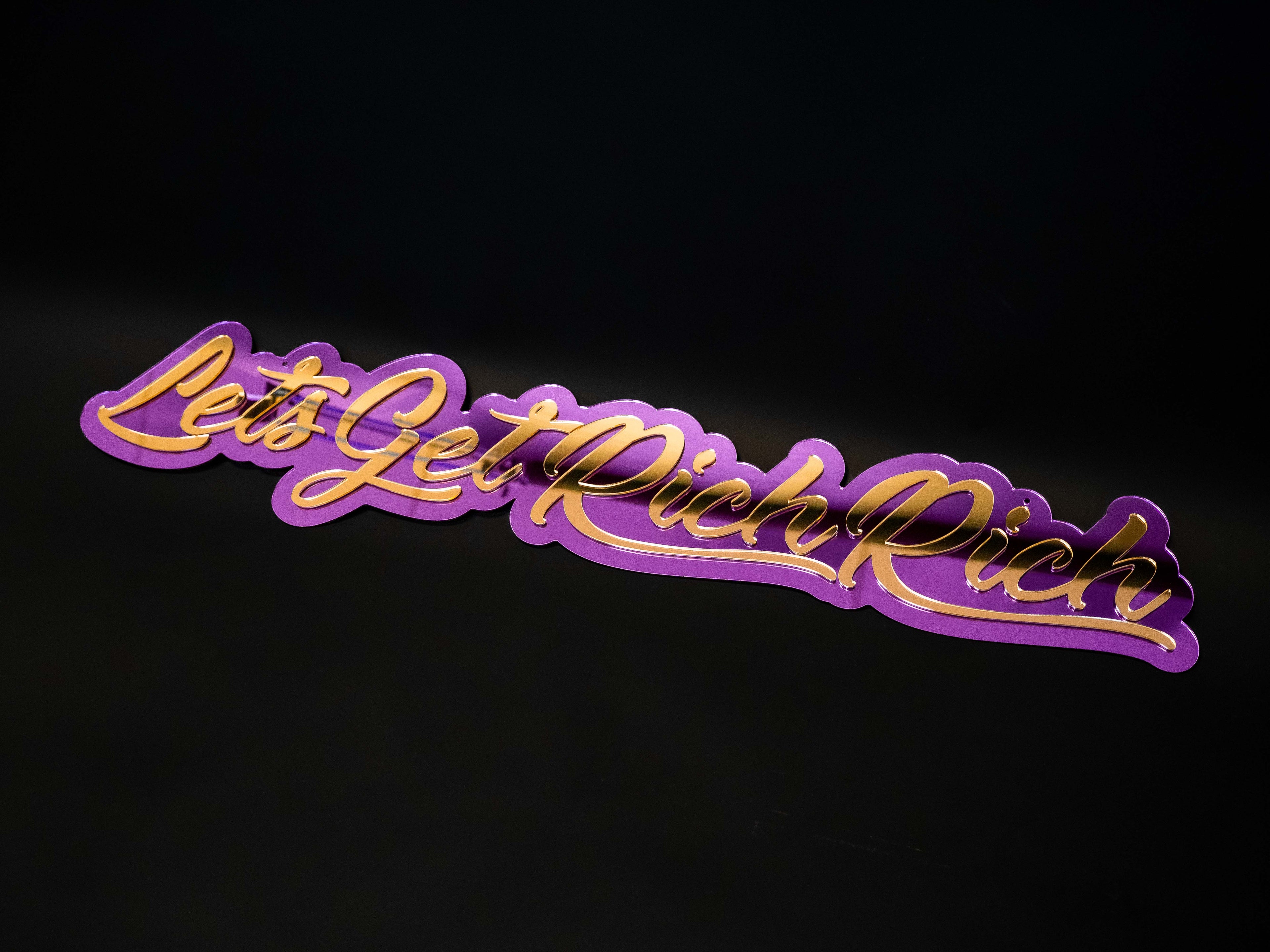 Custom Two-Tone Acrylic Sign | Names, Phrases & Logos