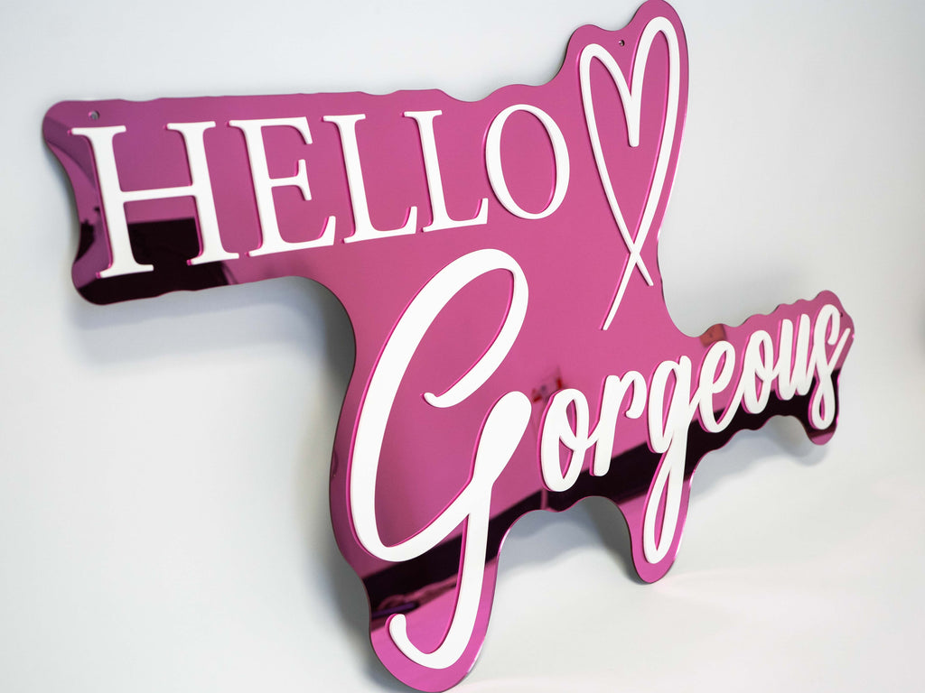 Custom Two-Tone Acrylic Sign | Names, Phrases & Logos