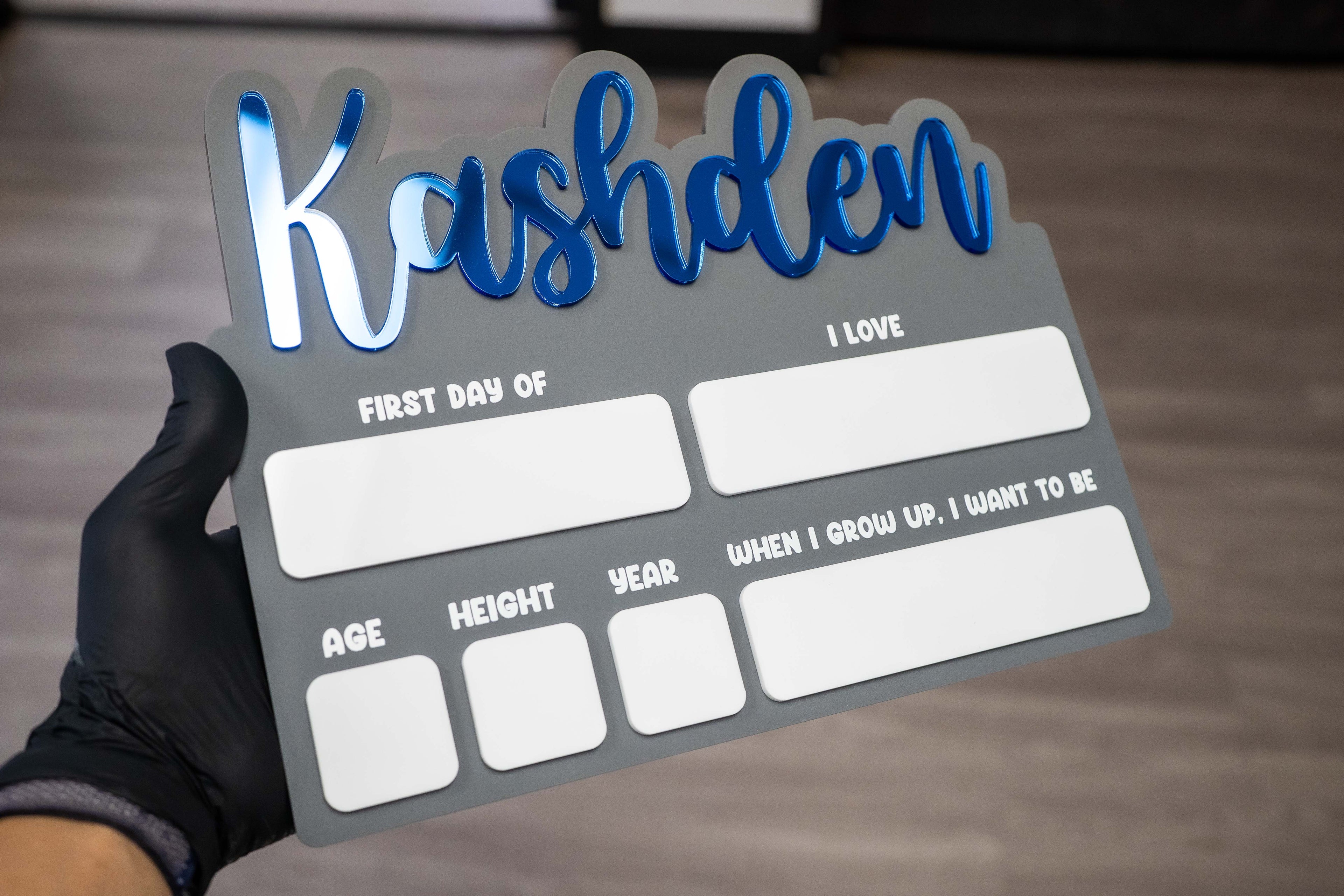 Personalized Reusable First Day Of Milestone Sign