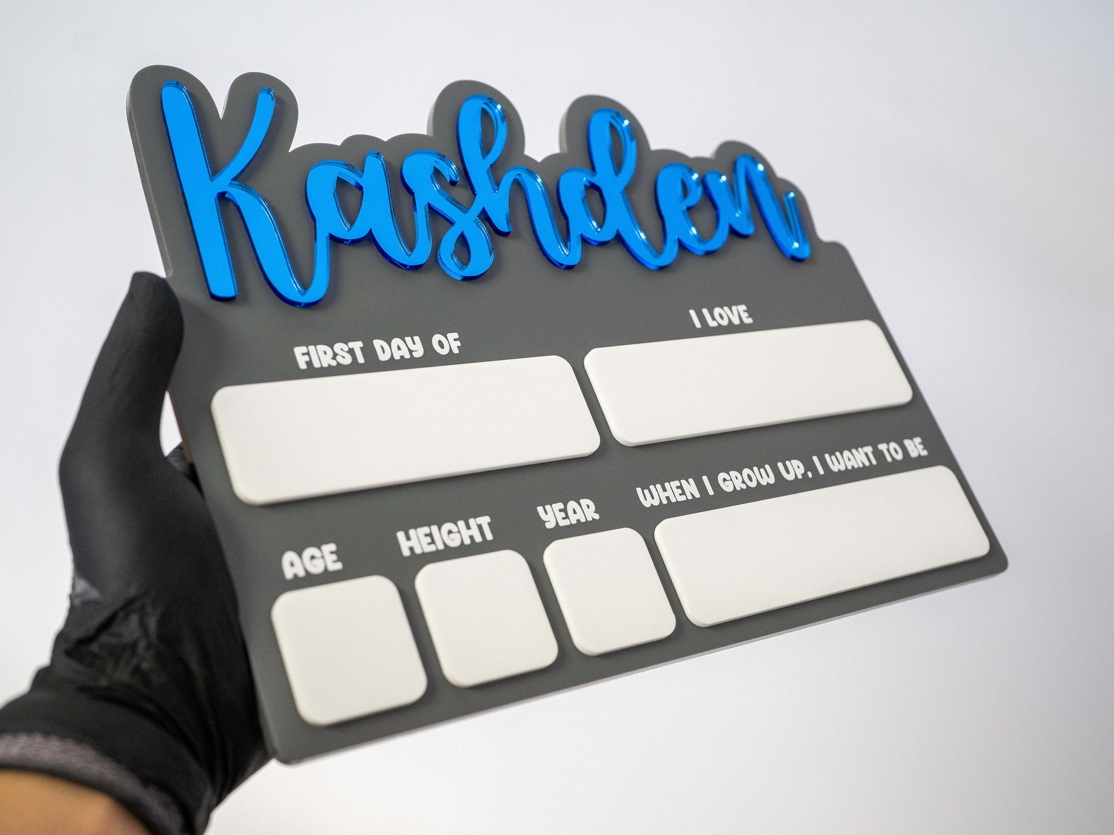 Personalized Reusable First Day Of Milestone Sign
