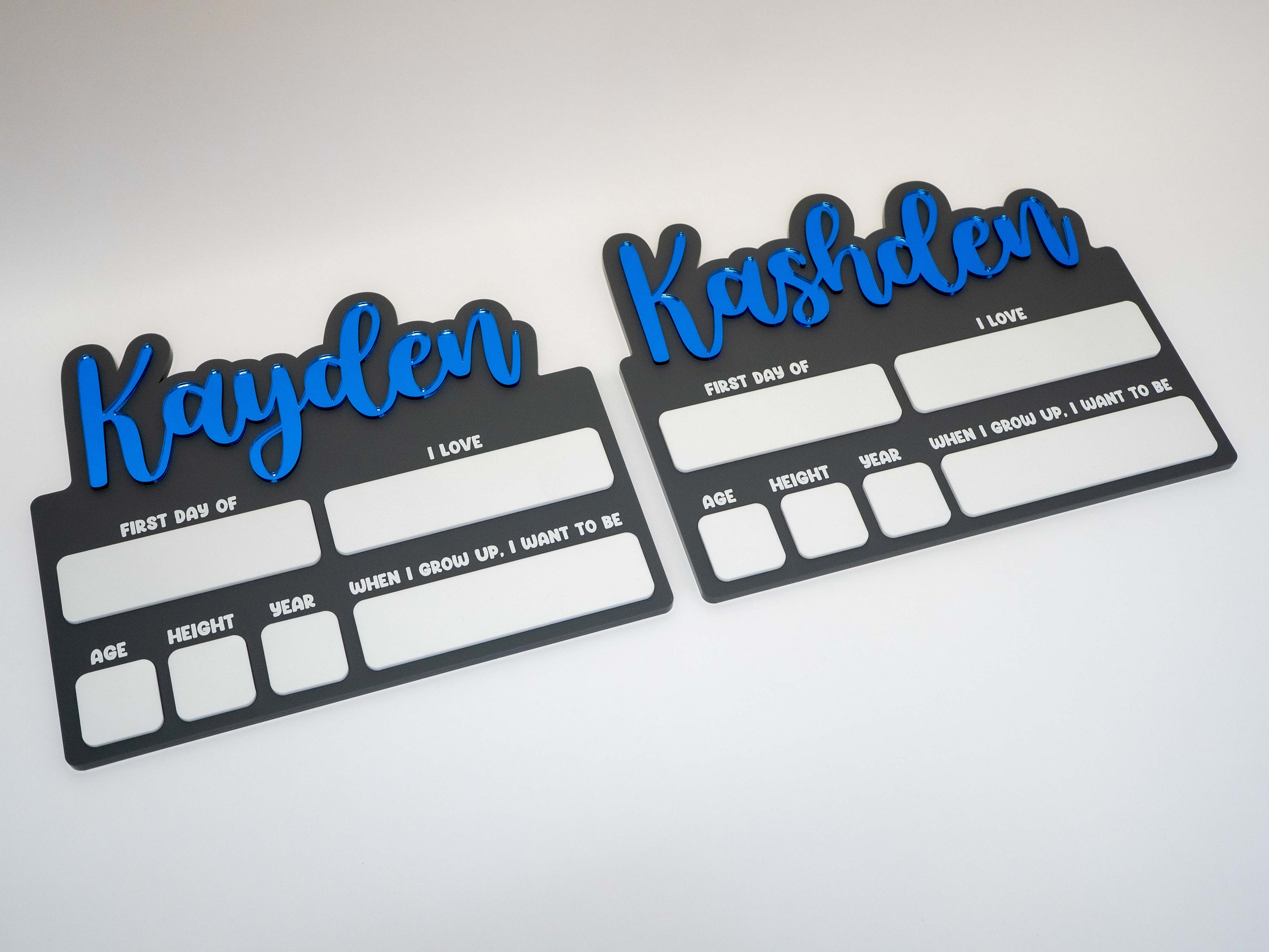 Personalized Reusable First Day Of Milestone Sign