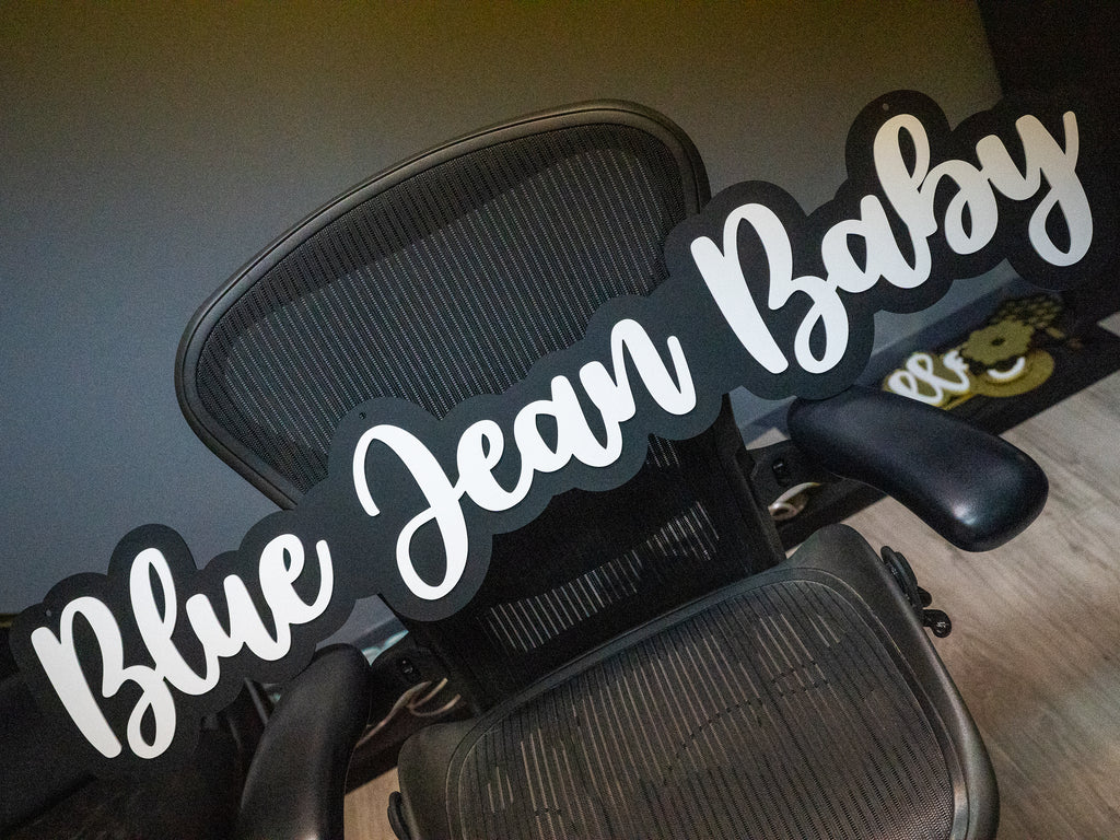 Custom Two-Tone Acrylic Sign | Names, Phrases & Logos
