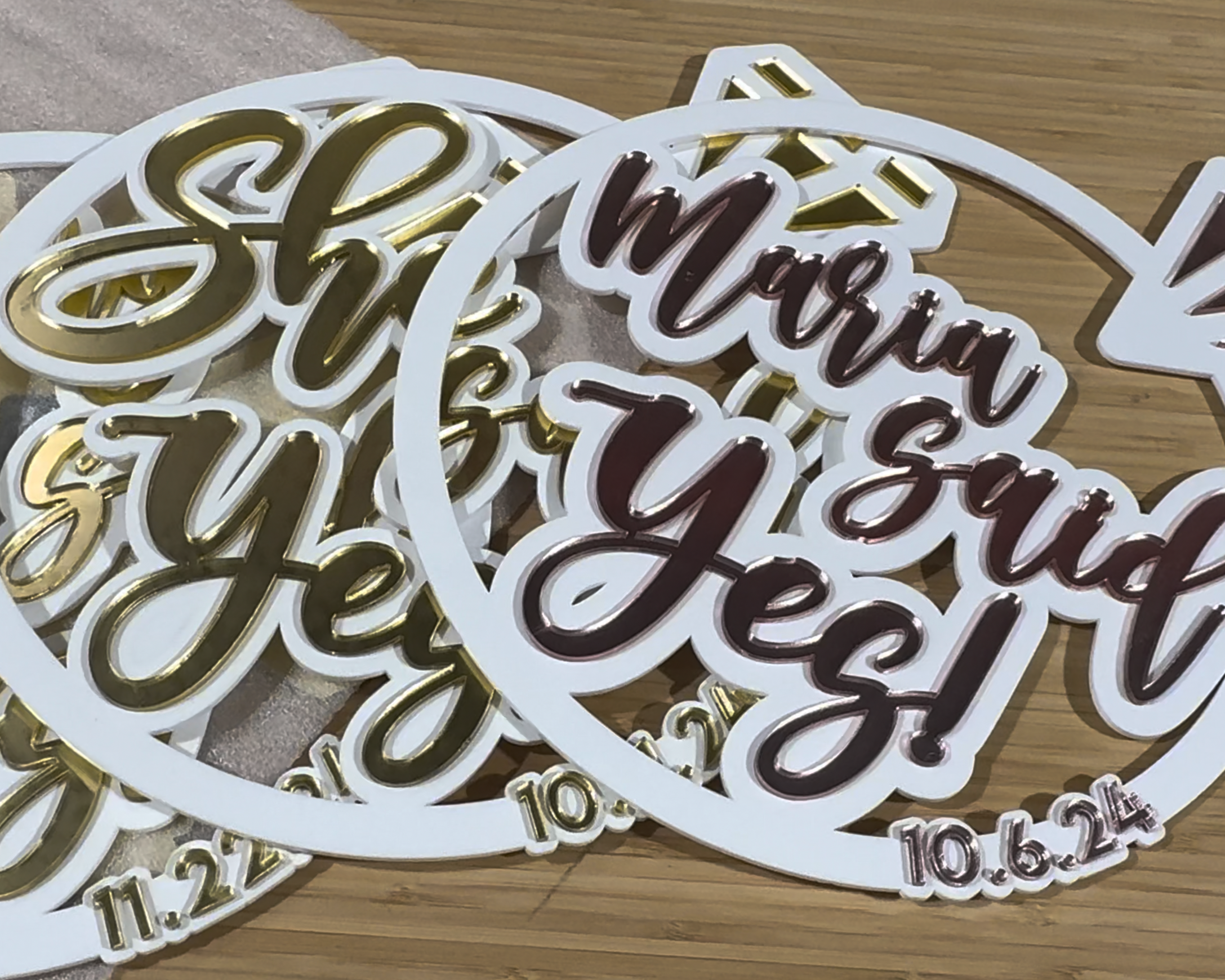 Personalized She Said Yes Sign | Engagement Sign