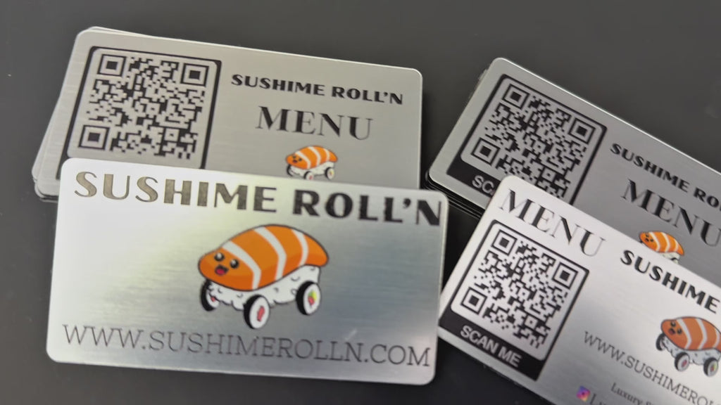 Custom QR Menu Table Sign